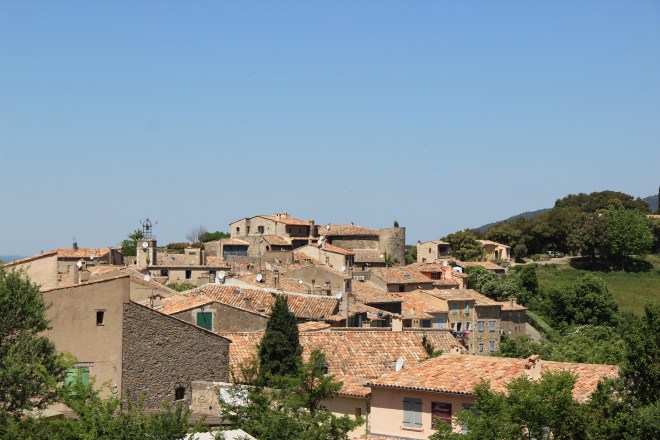 from the opposite hill, a higglety pigglety mish mash of roofs