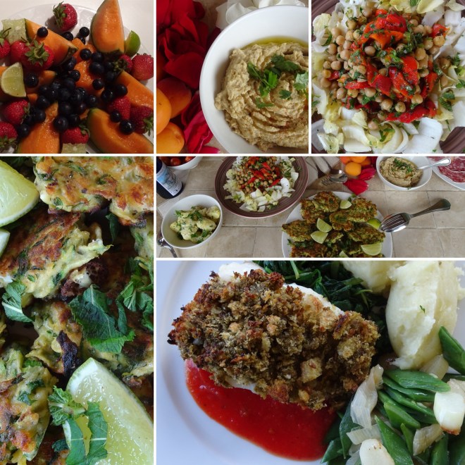 pot pouri of wonderful food in provence