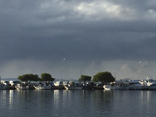 The suns coming out in the port of Alducia