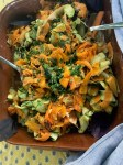 Courgettes and carrot spicy salad
