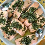 Salmon and mixed herbs